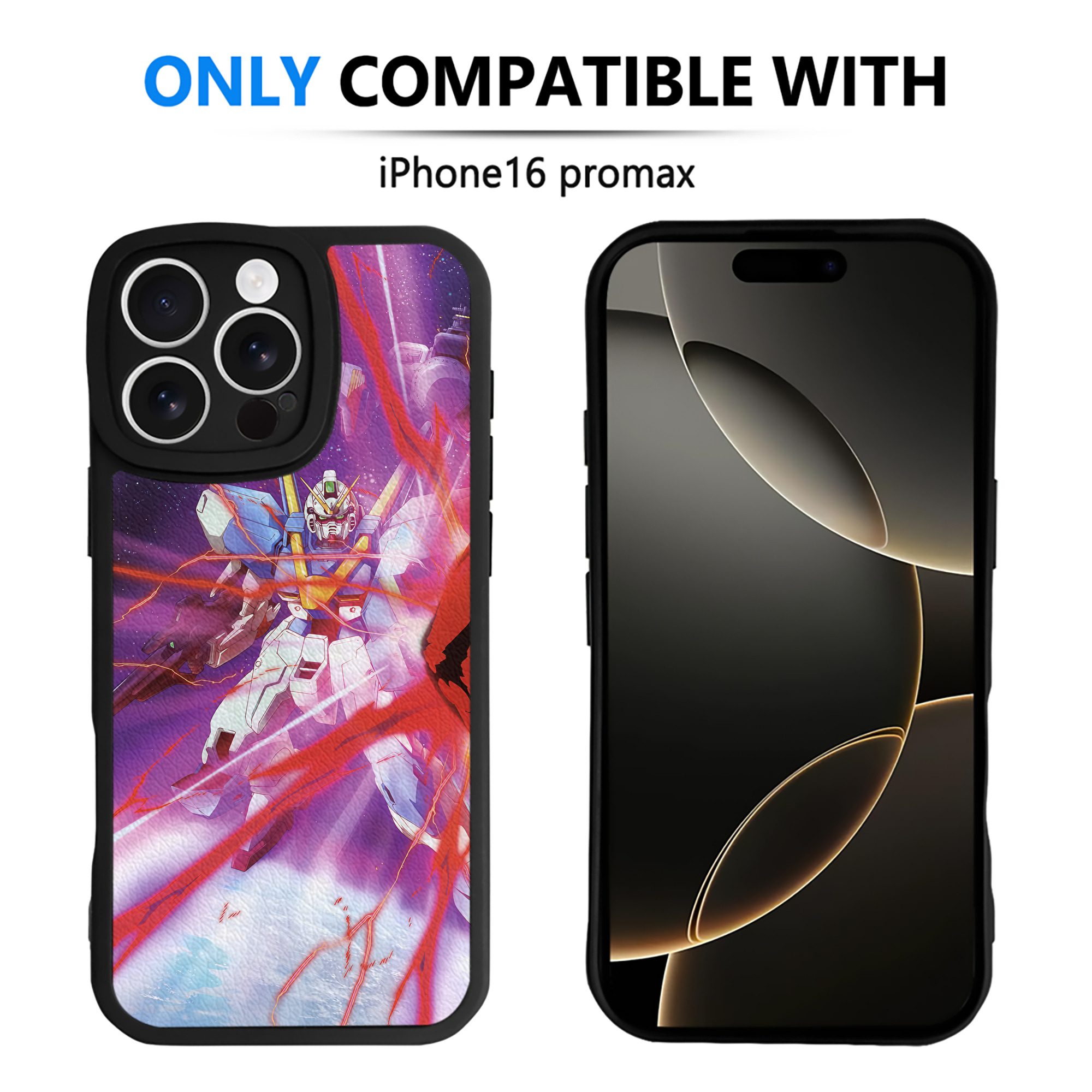 （画像用） 機動戦士ガンダム Mobile Suit Gundam 【iPhone 16シリーズ対応】シリコンスマホケース（レザー調） 材質：シリコン